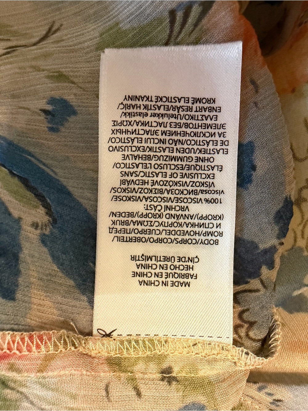 Polo by Ralph Lauren Blue & Coral Floral Maxi Dress - Picture 6 of 6